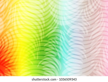 Light Multicolor, Rainbow vector natural abstract texture. Blurred decorative design in Indian style with Zen tangles. The pattern can be used for coloring books and pages for kids.