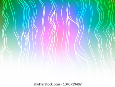 Light Multicolor, Rainbow vector natural abstract pattern. Geometric doodle illustration in Origami style with gradient. A completely new template for your business design.