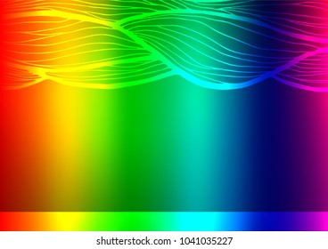 Light Multicolor, Rainbow vector natural elegant template. Glitter abstract illustration with doodles and Zen tangles. The doodle design can be used for your web site.