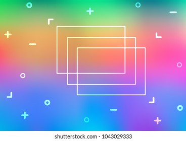 Light Multicolor, Rainbow vector natural abstract pattern. Modern geometrical abstract illustration with doodles. Brand-new style for your business design.