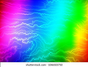 Light Multicolor, Rainbow vector natural elegant template. Colorful illustration in abstract style with doodles and Zen tangles. The best blurred design for your business.