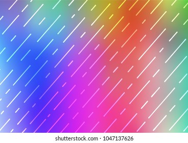 Light Multicolor, Rainbow vector natural abstract pattern. Sketchy hand drawn doodles on blurred background. Brand-new design for your business.