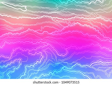 Light Multicolor, Rainbow vector natural elegant background. A vague abstract illustration with doodles in Indian style. The best blurred design for your business.