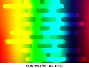 Light Multicolor, Rainbow vector natural abstract template. A completely new color illustration in doodle style. Brand-new style for your business design.
