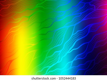 Light Multicolor, Rainbow vector natural elegant texture. Blurred decorative design in Indian style with Zen tangles. Brand-new style for your business design.