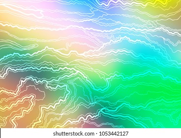 Light Multicolor, Rainbow vector natural abstract texture. Brand-new colored illustration in blurry style with doodles. The best blurred design for your business.