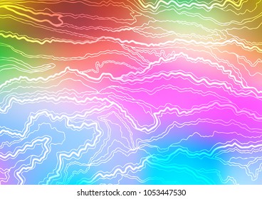 Light Multicolor, Rainbow vector natural elegant texture. Creative illustration in blurred style with doodles and Zen tangles. The template can be used as a background for cell phones.