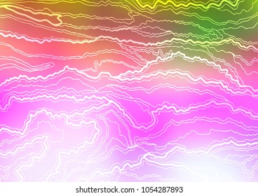 Light Multicolor, Rainbow vector natural abstract template. Brand-new colored illustration in blurry style with doodles. Hand painted design for web, wrapping, wallpaper.