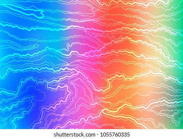 Light Multicolor, Rainbow vector natural abstract texture. Decorative shining illustration with doodles on abstract template. Hand painted design for web, wrapping, wallpaper.