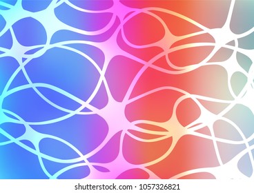 Light Multicolor, Rainbow vector natural abstract template. Glitter abstract illustration with doodles and Zen tangles. A completely new template for your business design.