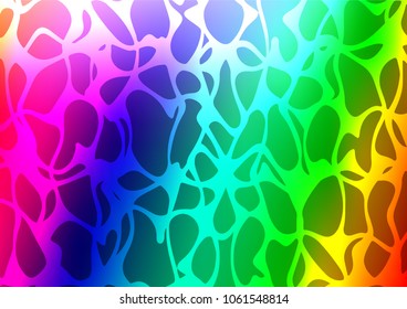 Light Multicolor, Rainbow vector natural elegant pattern. Brand-new colored illustration in blurry style with doodles. The template can be used as a background for cell phones.