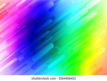 Light Multicolor, Rainbow vector natural abstract background. Doodles on blurred abstract background with gradient. Brand-new style for your business design.
