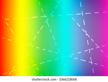 Light Multicolor, Rainbow vector natural abstract template. Decorative shining illustration with doodles on abstract template. The elegant pattern can be used as a part of a brand book.