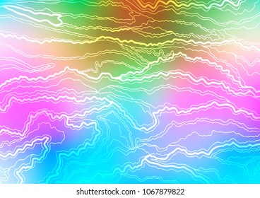 Light Multicolor, Rainbow vector natural elegant template. Sketchy hand drawn doodles on blurred background. The best blurred design for your business.