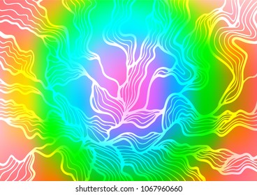 Light Multicolor, Rainbow vector natural elegant background. Geometric doodle illustration in Origami style with gradient. The pattern can be used for heads of websites and designs.