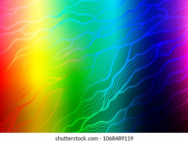 Light Multicolor, Rainbow vector natural abstract texture. Creative illustration in blurred style with doodles and Zen tangles. The best blurred design for your business.