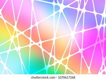 Light Multicolor, Rainbow vector natural abstract background. Shining colored illustration with doodles in Zen tangle style. Hand painted design for web, wrapping, wallpaper.
