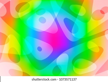 Light Multicolor, Rainbow vector natural abstract template. A completely new color illustration in doodle style. The textured pattern can be used for website.