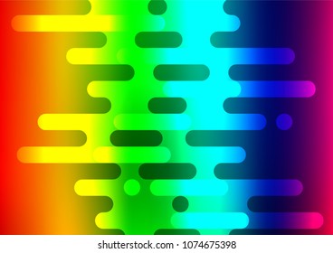 Light Multicolor, Rainbow vector natural elegant template. A completely new color illustration in doodle style. A completely new template for your business design.