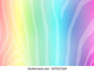 Light Multicolor, Rainbow vector natural elegant template. Colorful illustration in abstract style with doodles and Zen tangles. Hand painted design for web, wrapping, wallpaper.