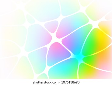 Light Multicolor, Rainbow vector natural elegant texture. Glitter abstract illustration with doodles and Zen tangles. The completely new template can be used for your brand book.