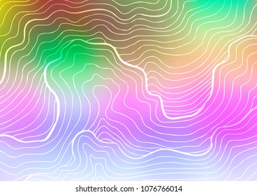 Light Multicolor, Rainbow vector natural abstract background. Creative illustration in blurred style with doodles and Zen tangles. The best blurred design for your business.