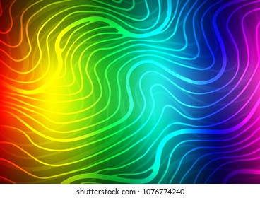 Light Multicolor, Rainbow vector natural abstract pattern. Glitter abstract illustration with doodles and Zen tangles. Brand-new design for your business.