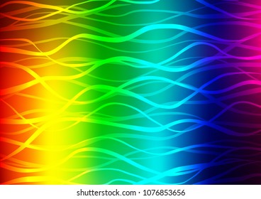 Light Multicolor, Rainbow vector natural elegant texture. Colorful illustration in abstract style with doodles and Zen tangles. A completely new design for your business.