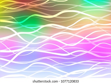 Light Multicolor, Rainbow vector natural abstract texture. Brand-new colored illustration in blurry style with doodles. The best blurred design for your business.