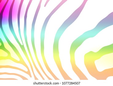 Light Multicolor, Rainbow vector natural abstract template. Blurred decorative design in Indian style with Zen tangles. The doodle design can be used for your web site.