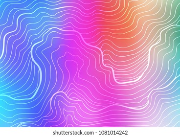 Light Multicolor, Rainbow vector natural elegant background. Sketchy hand drawn doodles on blurred background. Hand painted design for web, leaflet, textile.