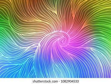 Light Multicolor, Rainbow vector natural elegant template. A completely new color illustration in doodle style. The doodle design can be used for your web site.