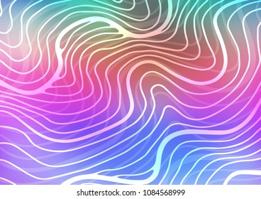 Light Multicolor, Rainbow vector natural elegant pattern. Glitter abstract illustration with doodles and Zen tangles. Hand painted design for web, wrapping, wallpaper.