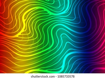 Light Multicolor, Rainbow vector natural elegant texture. Decorative shining illustration with doodles on abstract template. The textured pattern can be used for website.