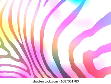Light Multicolor, Rainbow vector natural elegant pattern. Brand-new colored illustration in blurry style with doodles. The pattern can be used for wallpapers and coloring books.