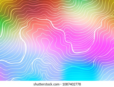 Light Multicolor, Rainbow vector natural elegant texture. Shining colored illustration with doodles in Zen tangle style. A completely new design for your business.