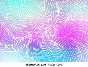 Light Multicolor, Rainbow vector natural elegant template. Decorative shining illustration with doodles on abstract template. The doodle design can be used for your web site.