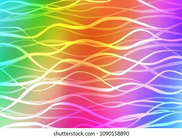Light Multicolor, Rainbow vector natural elegant texture. A completely new color illustration in doodle style. The pattern can be used for heads of websites and designs.