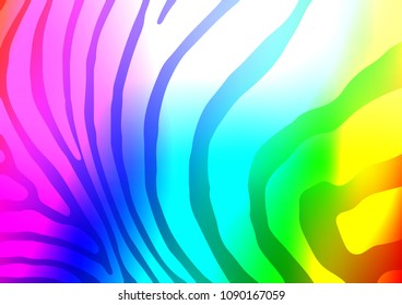 Light Multicolor, Rainbow vector natural elegant background. Glitter abstract illustration with doodles and Zen tangles. The template can be used as a background for cell phones.