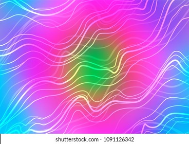 Light Multicolor, Rainbow vector natural abstract pattern. Brand-new colored illustration in blurry style with doodles. The template can be used as a background for cell phones.