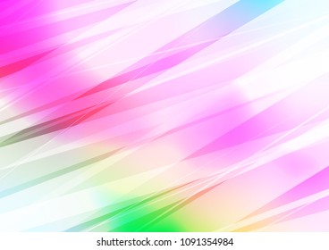 Light Multicolor, Rainbow vector natural abstract template. Brand new colored illustration in blurry style with doodles. A completely new template for your business design.