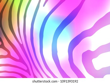 Light Multicolor, Rainbow vector natural abstract texture. Colorful illustration in abstract style with doodles and Zen tangles. Brand-new design for your business.