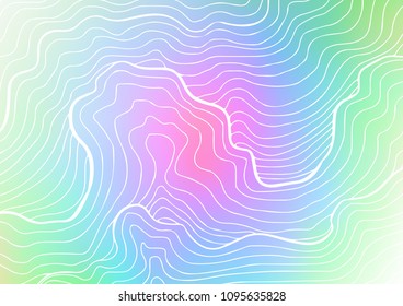 Light Multicolor, Rainbow vector natural abstract template. Brand-new colored illustration in blurry style with doodles. Hand painted design for web, leaflet, textile.
