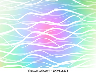 Light Multicolor, Rainbow vector natural abstract pattern. Creative illustration in blurred style with doodles and Zen tangles. The pattern can be used for coloring books and pages for kids.