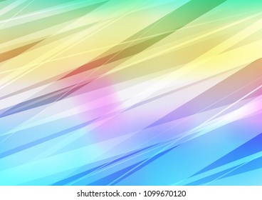 Light Multicolor, Rainbow vector natural abstract template. A completely new color illustration in doodle style. A completely new design for your business.