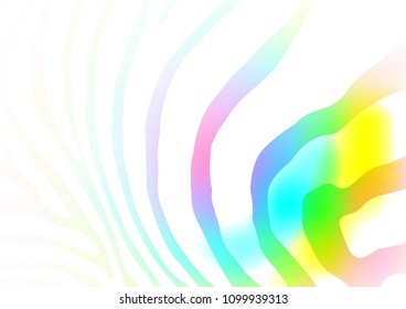 Light Multicolor, Rainbow vector natural elegant pattern. An elegant bright illustration with lines in Natural style. Hand painted design for web, leaflet, textile.