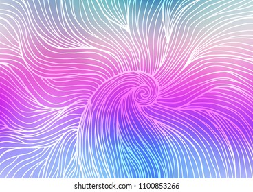 Light Multicolor, Rainbow vector natural abstract pattern. A completely new color illustration in doodle style. The template can be used as a background for cell phones.