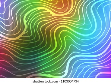 Light Multicolor, Rainbow vector natural abstract texture. Shining colored illustration with doodles in Zen tangle style. The completely new template can be used for your brand book.