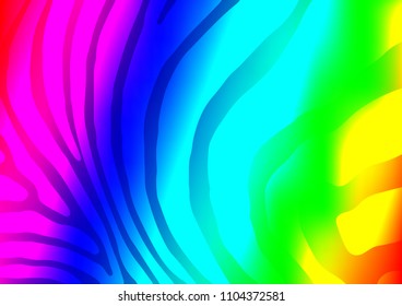 Light Multicolor, Rainbow vector natural abstract template. Creative illustration in blurred style with doodles and Zen tangles. The completely new template can be used for your brand book.