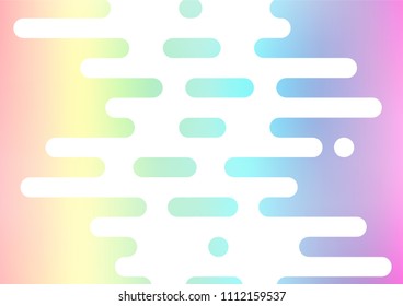 Light Multicolor, Rainbow vector natural elegant pattern. Modern geometrical abstract illustration with doodles. The best blurred design for your business.